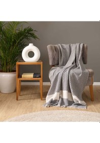 Resim Karaca Home Wilma Antrasit Throw Battaniye 130x170 cm 
