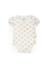 Resim BabyCosy Organic Wear Bebek 2li Kısa Kollu Zıbın Body %100 Organik Pamuk, Bebek-yenidoğan-csy8137 Taş Rengi 