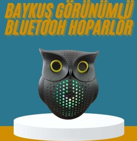 Resim Techno Stock Baykuş Görünümlü Işıklı Bluetooth Speaker Bluetooth Hoparlör 
