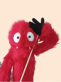 Resim Trend Kukla Ateş El Yapımı Oynar Ağızlı Vantrolog Kukla | Profesyonel El Kuklası | Puppet - Muppet 