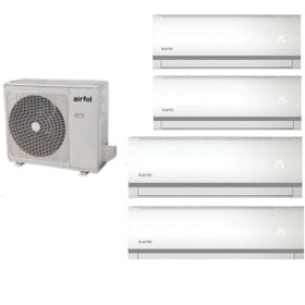 Resim Airfel 4+1 İnverter 9+9+12+12 42000 Btu\u002Fh A+++ Enerji Sınıfı R32 İnverter Multi Split Duvar Tipi Klima 