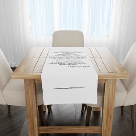 Resim Anlatamıyorum - Şiir Runner Örtü - 50 cm x 175 cm 