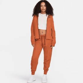 Resim Nike Sportswear Tech Fleece Windrunner Kadın Turuncu Eşofman Üstü 