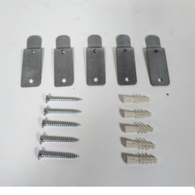 Resim Yangın Tüpü Askı Aparatı Metal 5'li Set Vida Dübel Dahil 