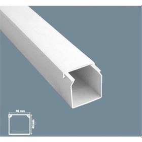 Resim Mutlusan 40x40 Yapışkansız Kablo Kanalı 50 Metre 