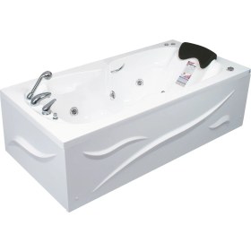 Resim Brooklyn Jakuzi 180x90, H:55 Rest Hidromasaj Sistemli Küvet (Gövde + Metal Ayak + Ön-yan Panel) 