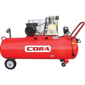 Resim Cora 200 Yağlı Kompresör Kasnaklı 200 Lt 