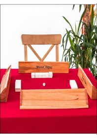 Resim Mobgift Kişiye Özel Ahşap Okey Takımı 