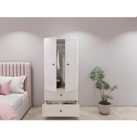 Resim 2 Kapaklı 2 Çekmeceli Gardırop 