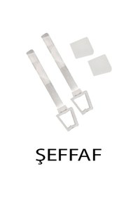 Resim Perdemix Rustik Perde Korniş Ray Kelepçesi Ve Kapak 6 Adet Şeffaf 