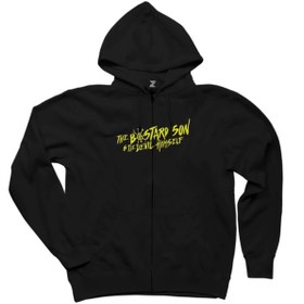Resim Z zepplin The Bastard Son Siyah Fermuarlı Kapşonlu Sweatshirt ZK5477 
