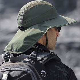 Resim Erkekler ve kadınlar için çok renkli bir şapka, kadınlar için yaz yürüyüşü şapkası, balıkçı şapkası, erkekler için kamp ve açık hava balıkçılığı güneş şapkası 