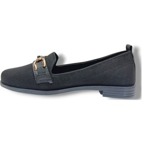 Resim Defne 790-26 Triko Fashion Tokalı Anatomik Kadın Babet Sıyah 