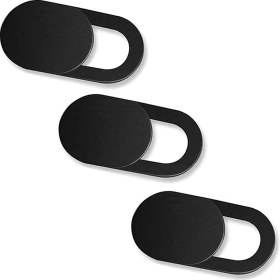 Resim Xindoker Kamera Gizlilik Kapağı 3 Adet Siyah - Cep Telefonu, Dizüstü Bilgisayar Ve Tablet İçin Gizlilik Koruması - İnternet Kullanıırken Gizliliğini Sağlar 