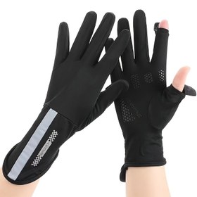 Resim Hafif İlkbahar ve Yaz Kadınlar için Uzun Parmaklı Eldiven, Düz Renkli, Uzun Boyutlu, Kaymaz Sürüş İçin, Dış Mekan Bisikleti İçin Uygun, İdeal Hediye, Polyester Malzeme, Esnek Uyum, Geziler İçin Mükemmel. 