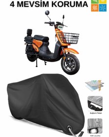 Resim AutoEN FALCON SPORT SERVICE KİLİT UYUMLU SU GEÇİRMEZ MOTOSİKLET BRANDASI-SİYAH 
