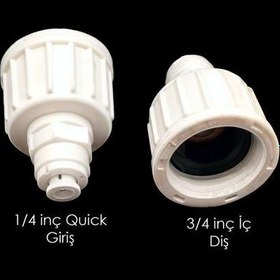 Resim Su Arıtma 3/4 İç Dişli 1/4 Quick Geçmeli Rekor 