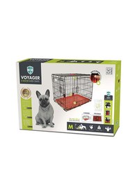 Resim M-pets Voyager 2 Kapılı Köpek Kafesi Medium Kırmızı 76x48x53 Cm 244-52027.02 