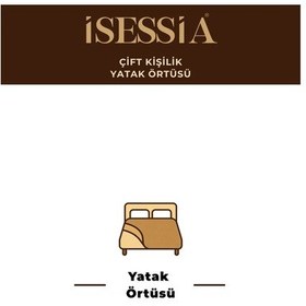 Resim Miora Zigzak Desenli Çift Kişilik Bohem Yatak Örtüsü 200 X 230 Cm Yeşil 