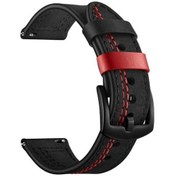 Resim Samsung Uyumlu Gear S2 20mm Kordon Pu Deri Krd19 20mm 