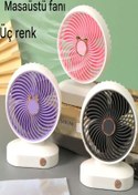 Resim zibo Mini Vantilatör Masaüstü Soğutucu Fan Şarjlı Pervane Taşınabilir Vantilatör 