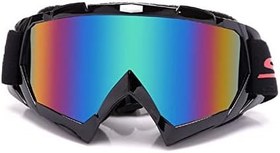 Resim Çok renkli Motokros Gözlükleri Motosiklet Gözlükleri Motosiklet Gözlükleri Dış Mekan Binicilik Yarış Kayak 