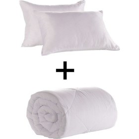 Resim Madame Clean Microfiber Çift Kişilik Yorgan + 2 Adet Yastık Seti 