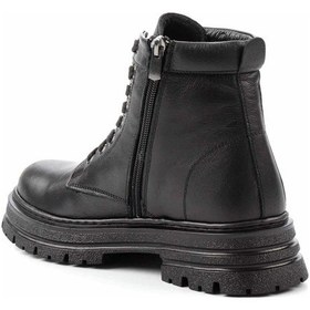 Resim Siyah Hakiki Deri Kadın Bot & Bootie K02358185103 Siyah 