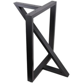 Resim Siyah Demir Masa Ayağı Dekoratif Masa Ayakları 