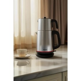 Resim Özbience Paslanmaz Çelik Siyah Çay Makinesi, Hızlı ve Kolay Demleme 