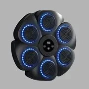 Resim 1 adet Elektrikli Boks Makinesi, 9 Mod, 18 Hız Mevcut, Delme Gerektirmeyen Kurulum, Yükseltilmiş 6 Darbe Hedefi, Telefon Müziğiyle Bağlanır, Akıllı Müzik Boks Hedefi, Tepki Hızı Ritim Spor Ekipmanı, Eldivenler ile birlikte gelir, Erkek ve Kızlar için En İyi Doğum Günü Hediyesi, Tatil Hediyesi 