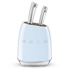 Resim Smeg KBSF02PB Pastel Mavi Standlı 6 Bıçaklı Set - 7 Parça 