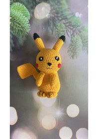 Resim Amigurumi Pikachu Oyuncak 
