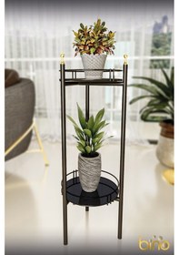 Resim Bino Saksılık Organizer Bahçe Balkon Standı Çiçeklik 