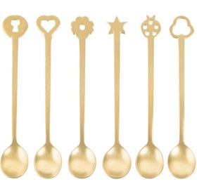 Resim Sambonet Parti Kaşık Seti Gold - 6 Parça 