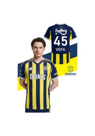 Resim Fenerbahçe Lisanslı Kişiye Özel 2025/26 Çubuklu Yeni Sezon Forma Ahşap Kutulu Lacivert - Sarı 