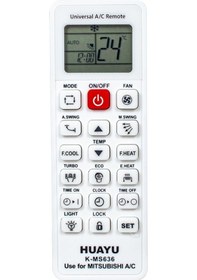 Resim Huayu Kk K-Ms636 Mitsubishi Universal Akıllı Klima Kumanda 