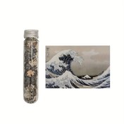 Resim 1 adet Mini Bulmaca-150 adet Test Tüpü Bulmacası, Kanagawa Büyük Dalgası Bulmacaları, 15x10cm/4x6inch, Karikatür Bulmaca Oyuncakları Dekoratif Bulmaca 