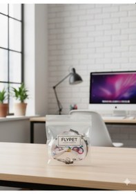 Resim Flypet Karışık Desen Papyon Kedi Tasma & Yavru Köpek Tasma 13cm-24cm Ayarlanabilir Tasma 