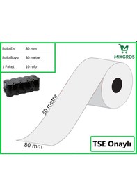 Resim 80x30 Metre Termal Yazarkasa Ve Adisyon Rulosu 10 Adet 