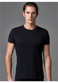 Resim Eros Ers004 Compact O Yaka Erkek T-shirt İkili Paket - Siyah Siyah 