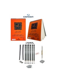 Resim Canson Xl A5 Eskiz Defterli Karakalem Ve Çizim Eskiz Seti 