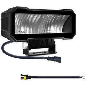 Resim Tenfowee E13 5 İnç 80w 8000lm 6000k Ip68 Su Geçirmez Led Çalışma Lambası, Alüminyum Alaşım, Geniş Voltaj Siyah 