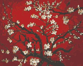 Resim Sayılarla Boyama Seti - Bahar Dalları - 80x100 