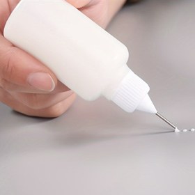 Resim 1 Adet Hassas El Yapımı Tutkal Şişesi - 30ml İğne Uçlu Aplikatör, Yeniden Doldurulabilir & Kolay Sıkılabilir, Sadece Boya Quilling Projeleri İçin Uygun Boş Şişe! 