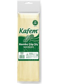 Resim Kafem Bambu Çöp Şiş 25 cm 100 Lü X 10 Paket 