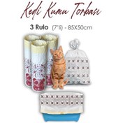 Resim Rosie Kedi Kumu Torbası 85 x 50 CM 7'li 3 Rulo 