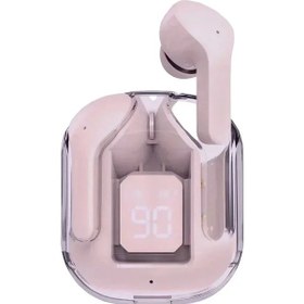 Resim Vyopbc T2 Mini Kablosuz Kulaklık Led Dijital Ekran Tws Bluetooth 5.3 Stereo Ses Xiaomi Huawei İçin Mor 