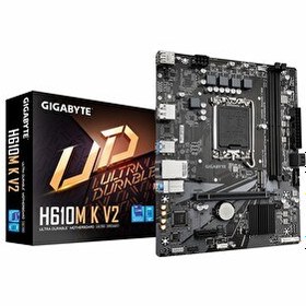 Resim Gigabyte H610M K V2 DDR5 5600 MHz OC M.2 HDMI/DP PCIe 4.0 1700P mATX Anakart 