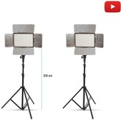 Resim Gdx Pro Led 396As Bataryalı 2'li Sürekli Led Işık Seti 